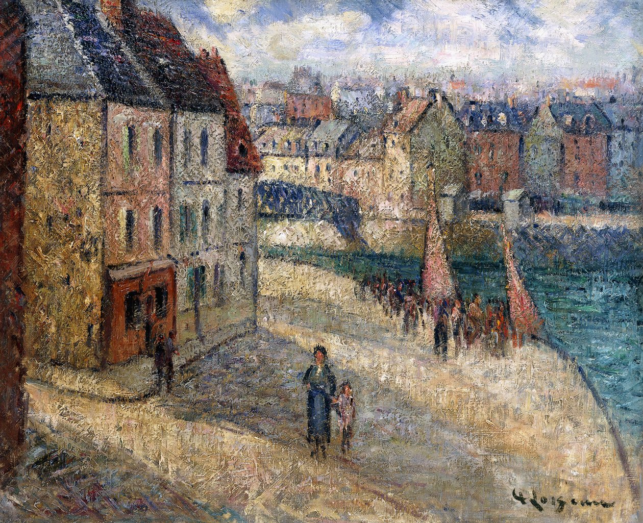 Quai à Dieppe - Gustave Loiseau