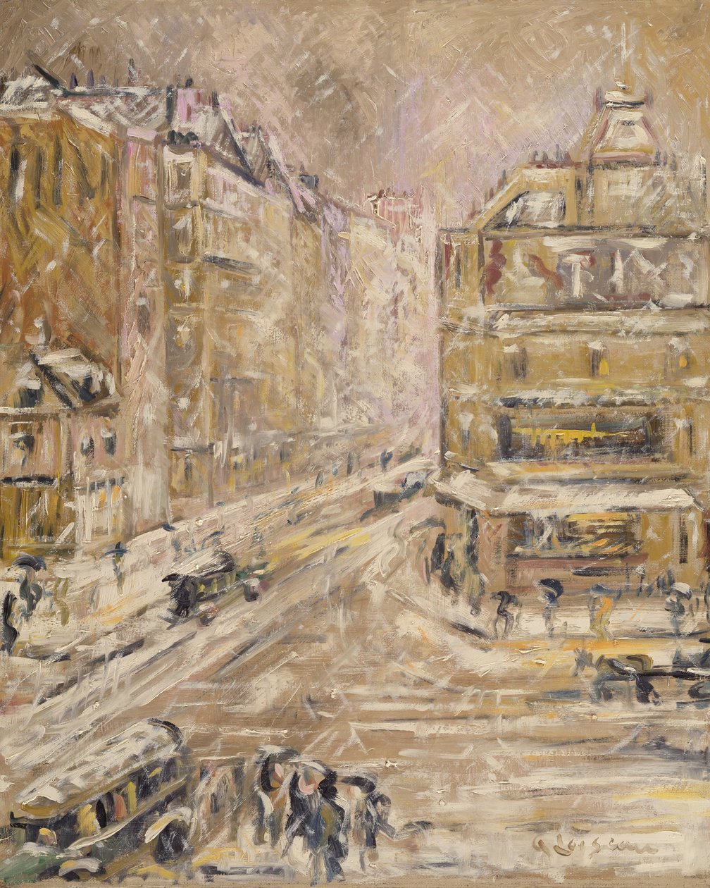 Rue de Clignancourt sous la neige, 1924 - Gustave Loiseau