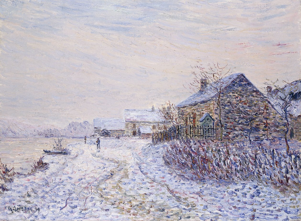 Neige à Tournedos-sur-Seine - Gustave Loiseau