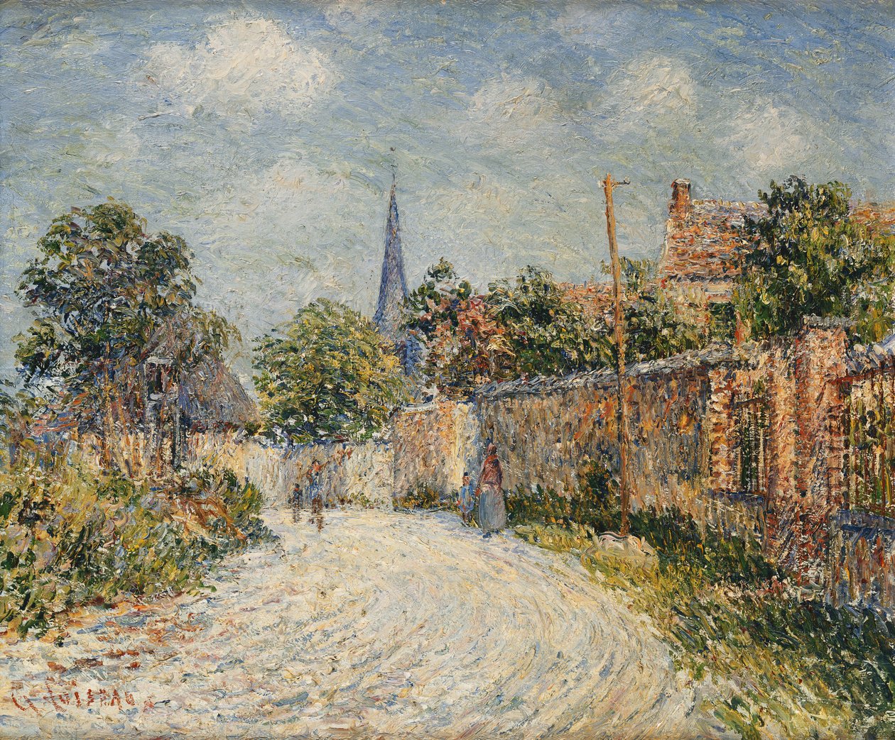 La rue du village - Gustave Loiseau