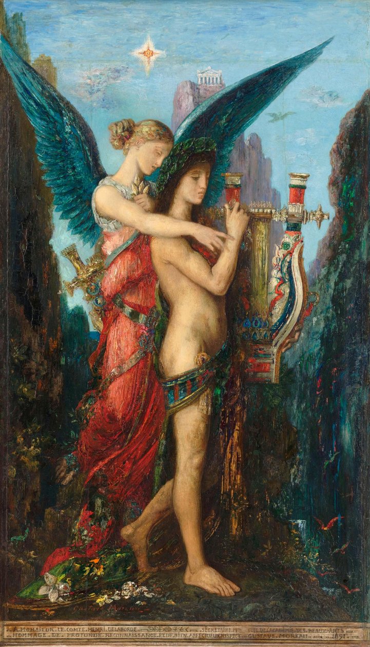 Hésiode et la muse - Gustave Moreau