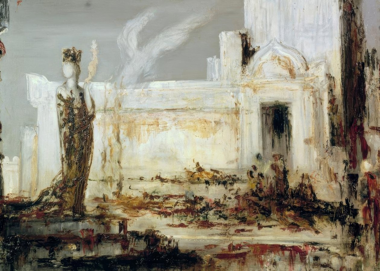Hélène à la Porte Scee - Gustave Moreau