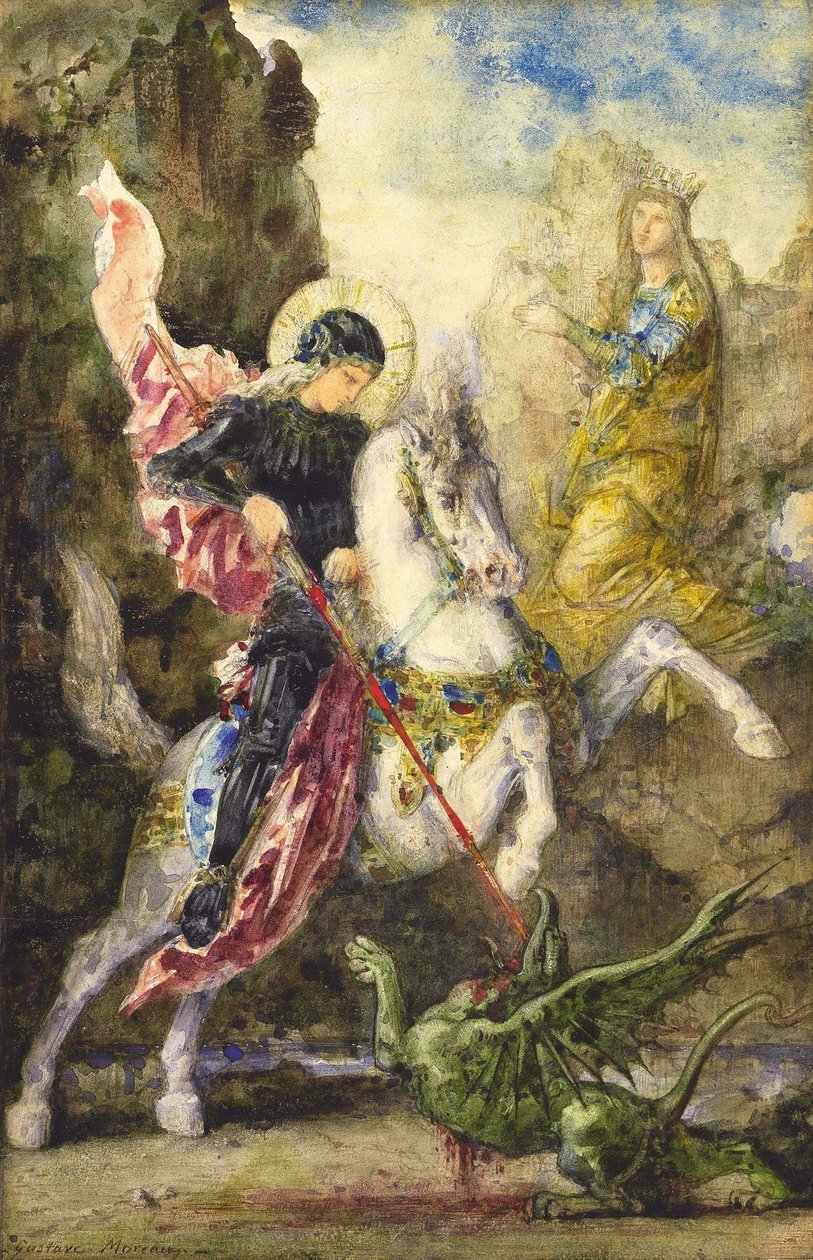 Saint Georges et le dragon - Gustave Moreau