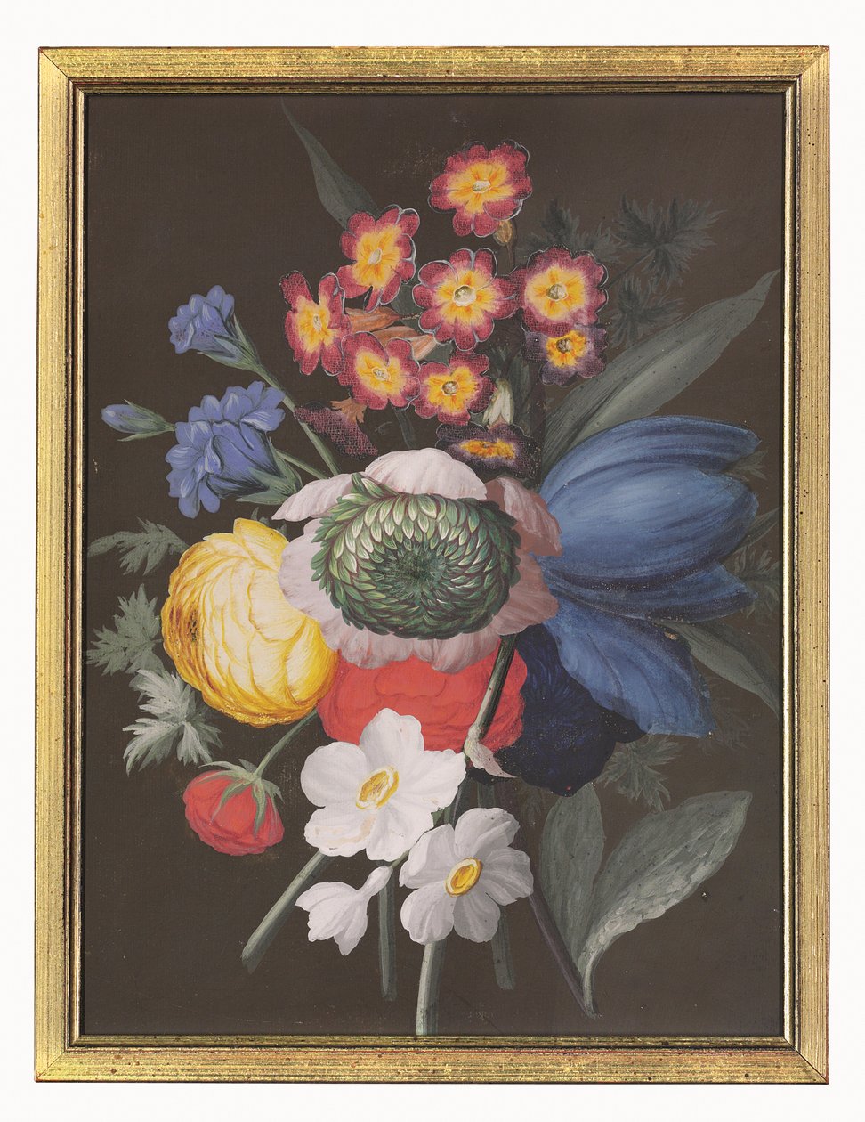 Nature morte de bouquet floral - Gustavus Hamilton