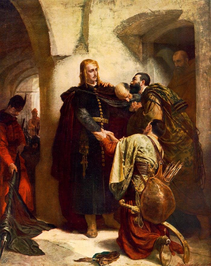 László Hunyadi dit adieu - Gyula Benczúr