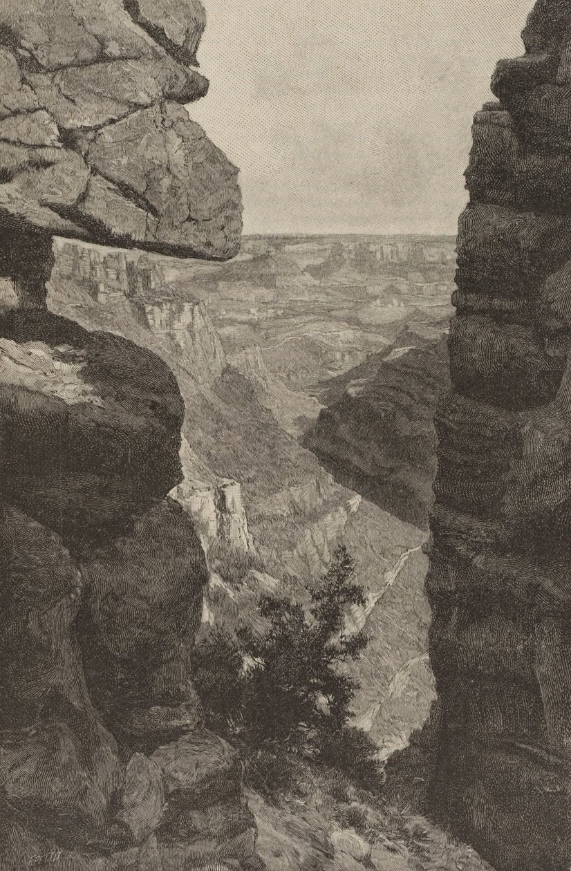 Grand Canyon du Colorado, vue depuis le sentier Hance - H. Bolton Jones