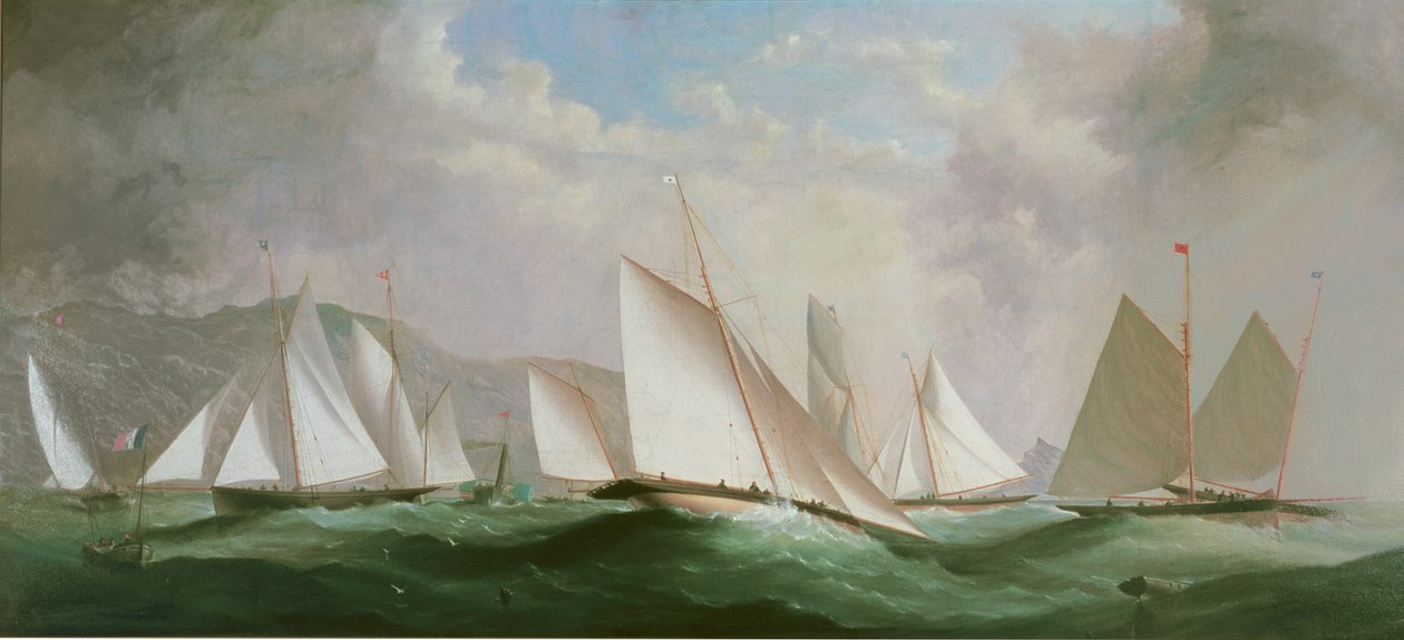 Préparatifs pour le départ, régate du Dart Yacht Club, 1868 - H. Forrest
