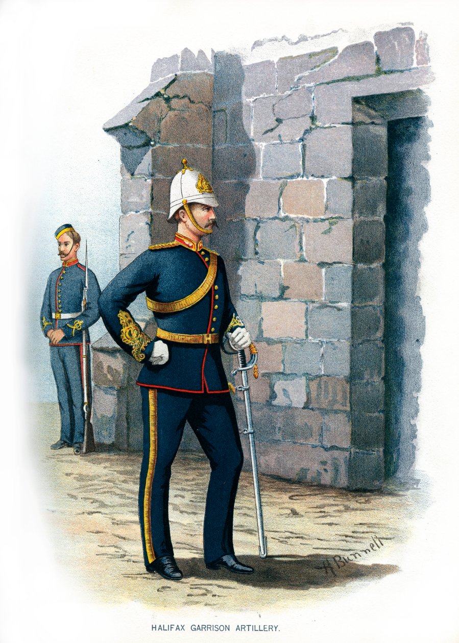 Artillerie de garnison de Halifax, vers 1890 - H. Bunnett