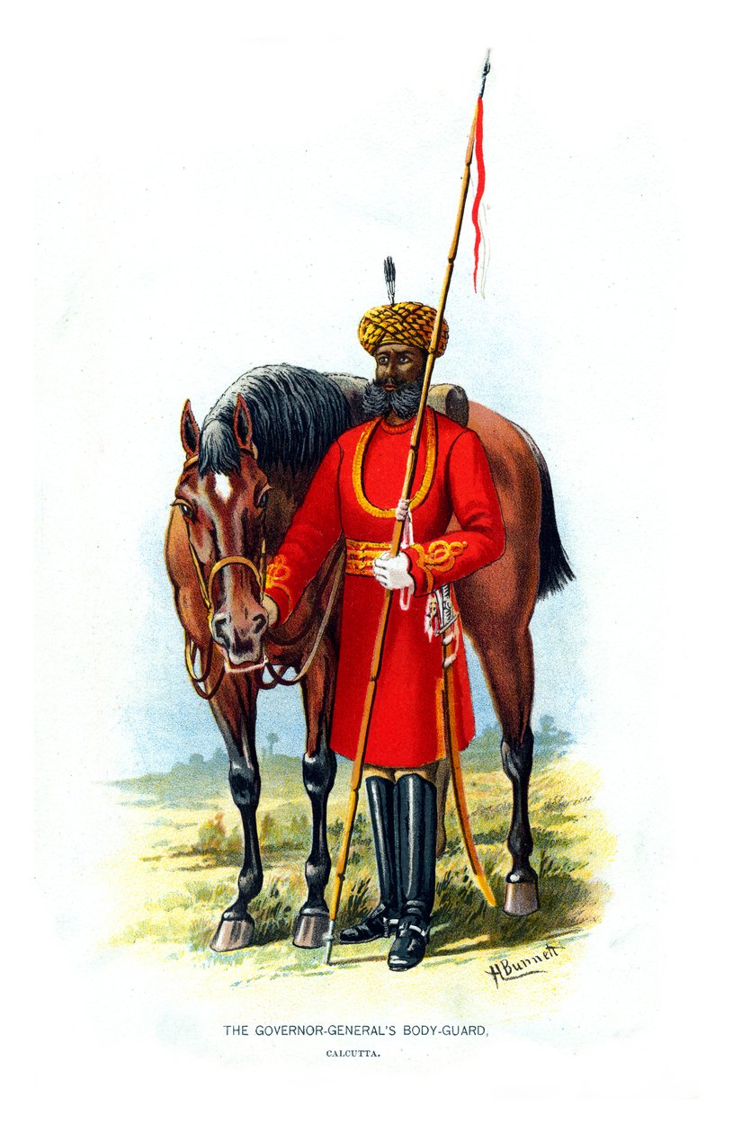La Garde du Corps du Gouverneur Général, vers 1890 - H. Bunnett