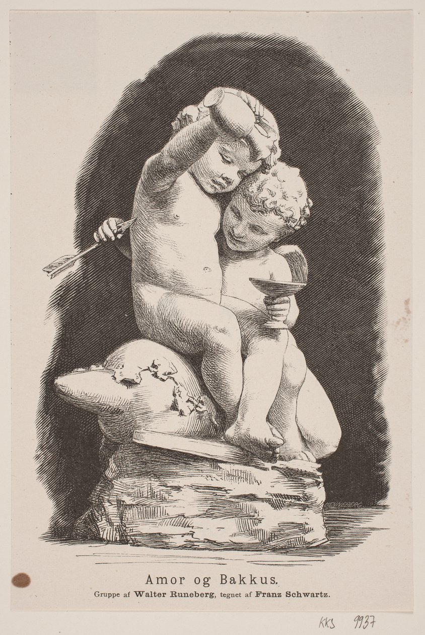 Amour et Bacchus - H. C. Henneberg
