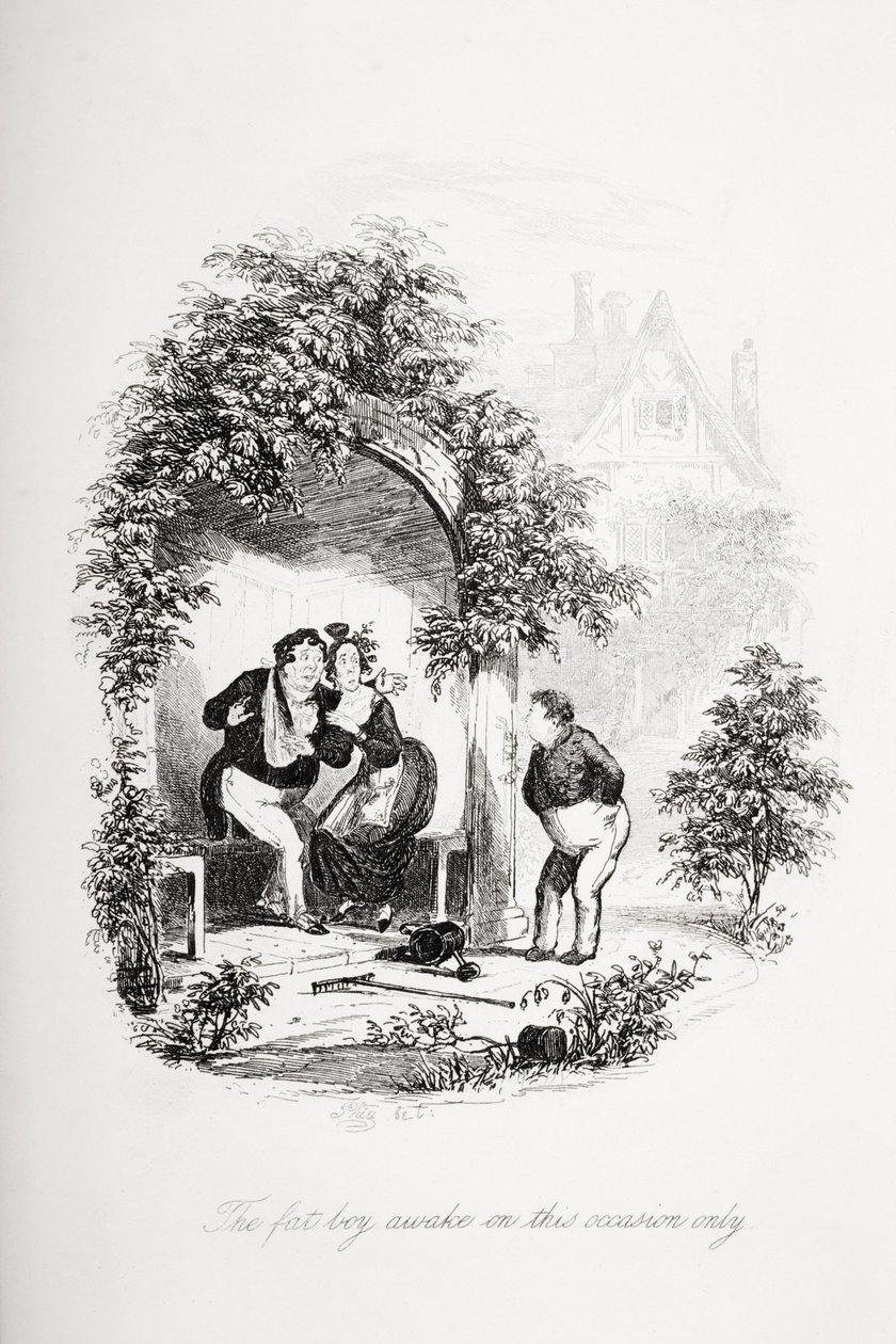 Le gros garçon éveillé en cette occasion seulement, illustration de 