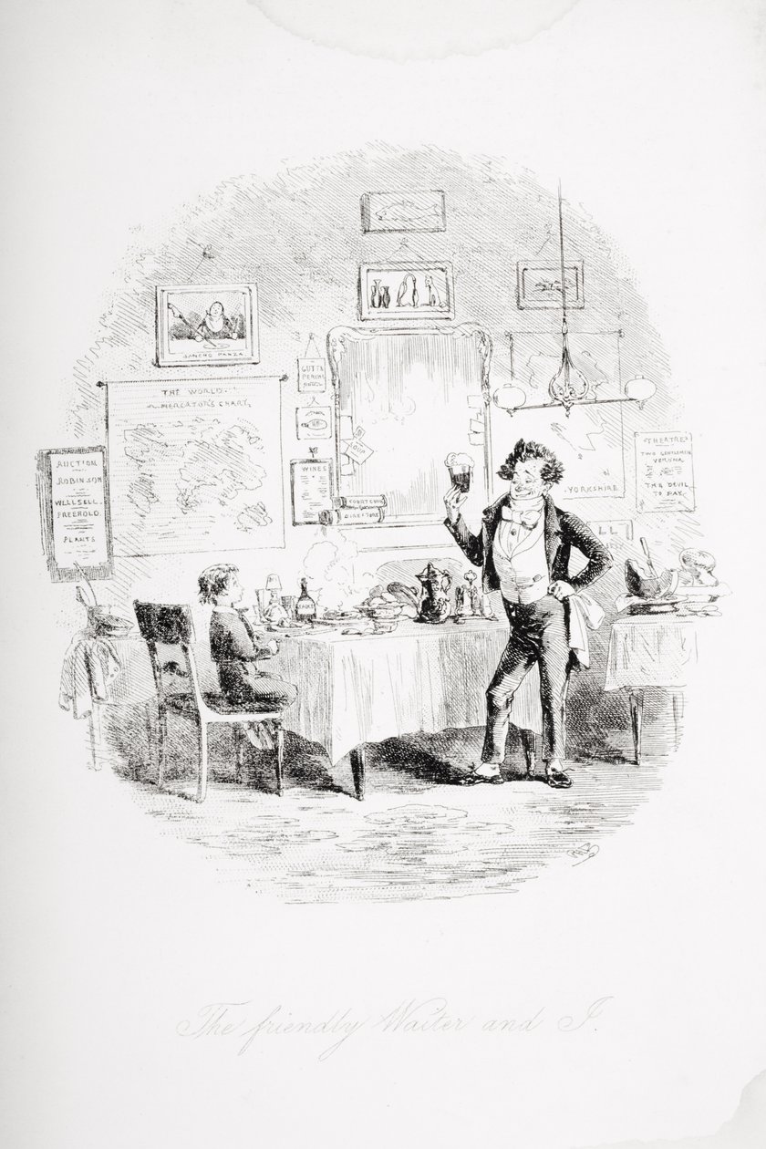 Le serveur amical et moi, illustration de 