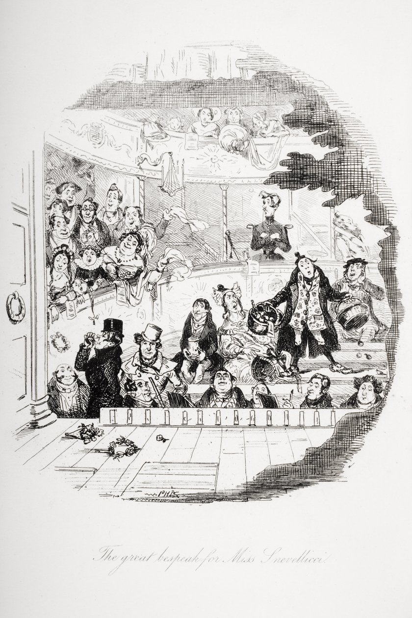 La grande demande pour Miss Snevellicci, illustration de 