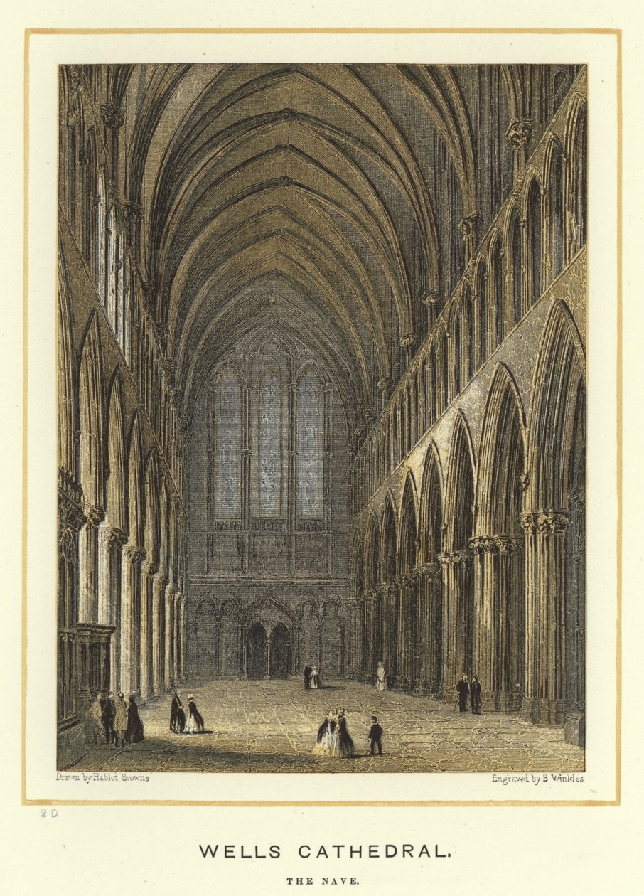 Cathédrale de Wells, la nef - Hablot Knight Browne