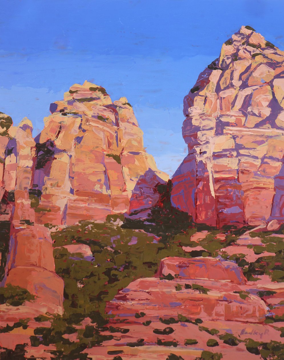 A Passage, Sedona, 2024 (huile sur panneau) - Hadley Rampton
