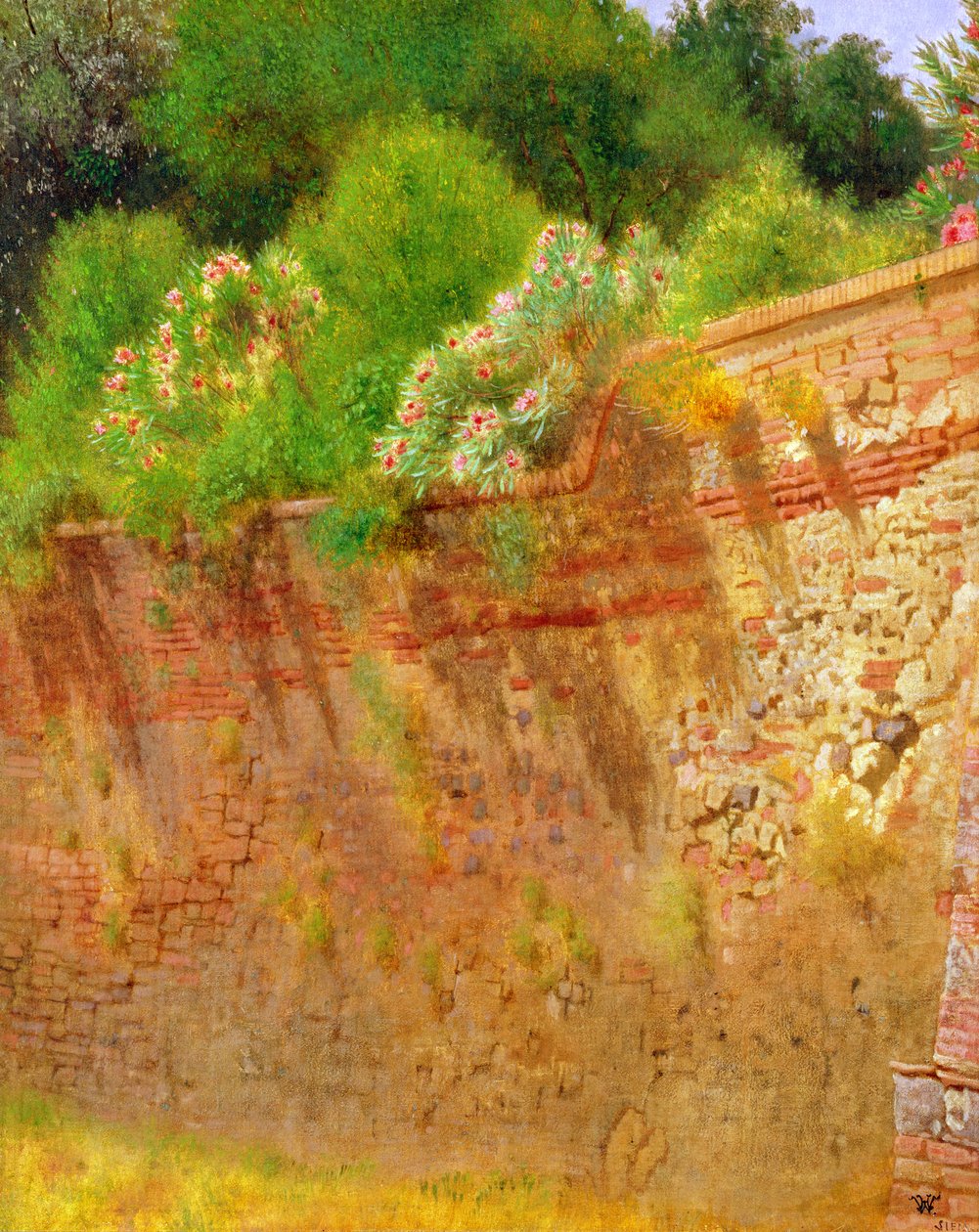 Mur de la villa de Robert Browning, 1866 - Hamilton Gibbs Wilde