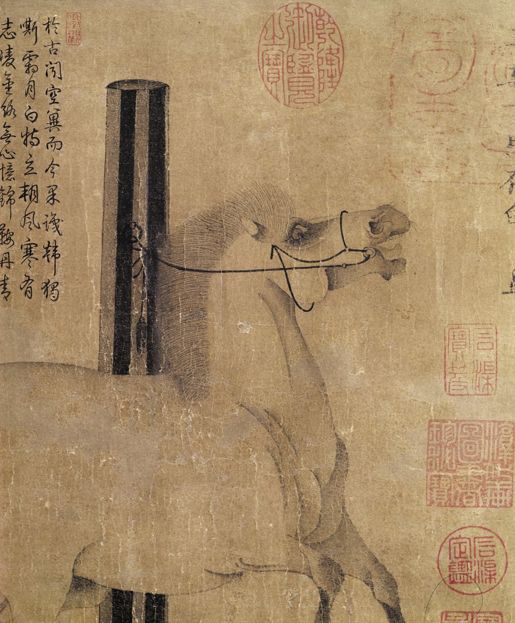 Blanc brillant de nuit, dynastie Tang (618-907) vers 750 (encre sur papier) - Han Gan