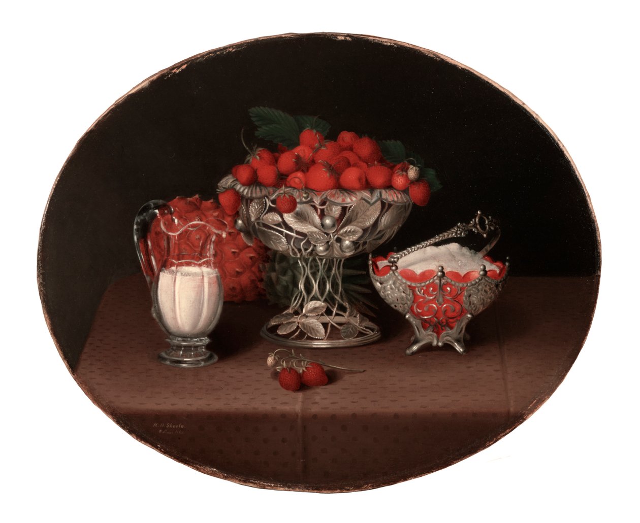 Nature morte avec des fraises - Hannah Brown Skeele