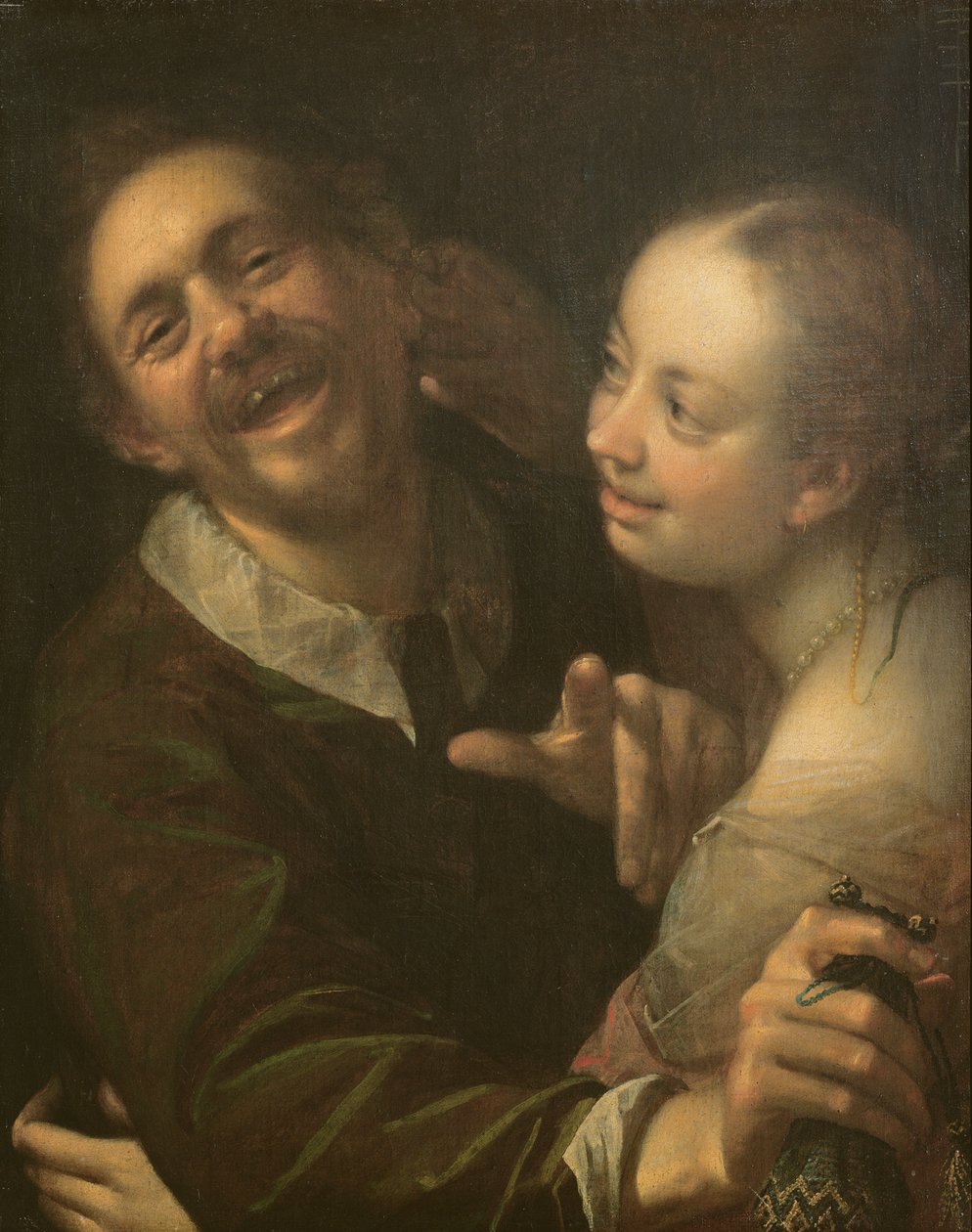 Un couple riant, autoportrait de l