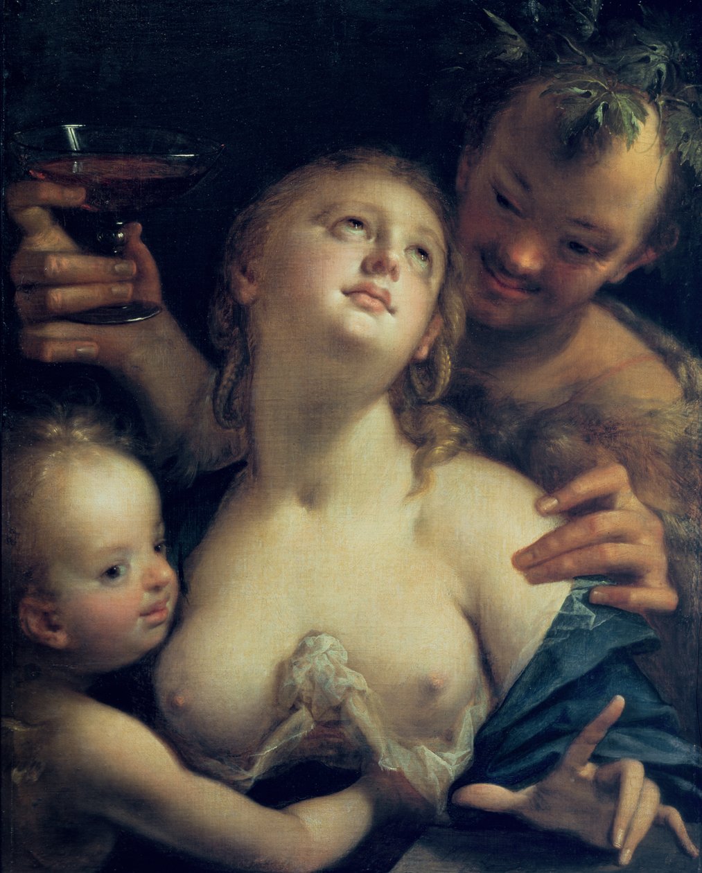 Bacchus, Vénus et Cupidon - Hans von Aachen