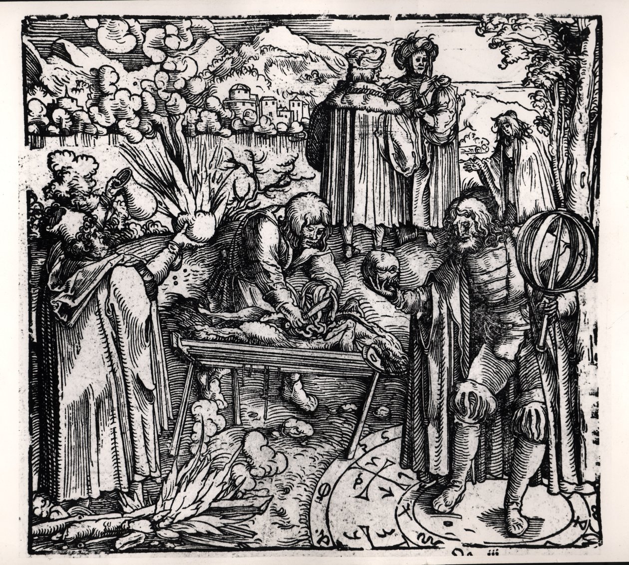 Scènes de divination, y compris l