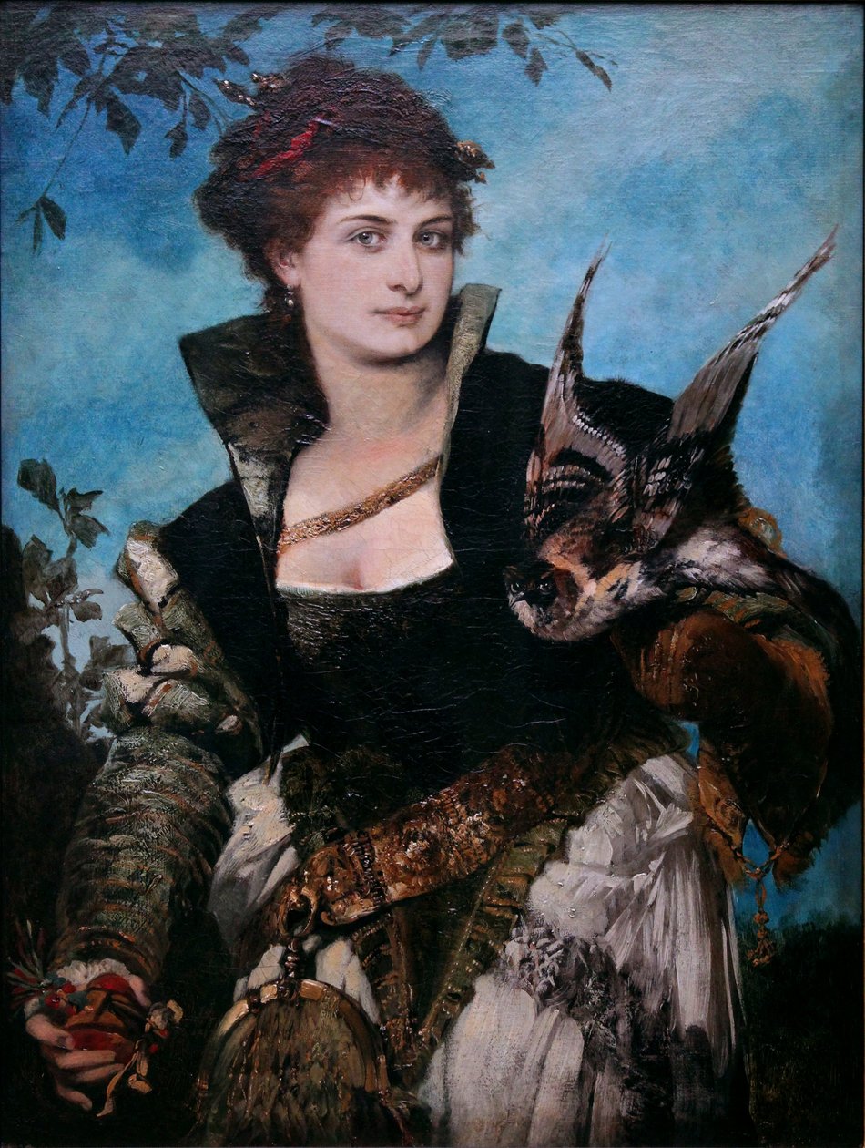 La fauconnière - Hans Makart