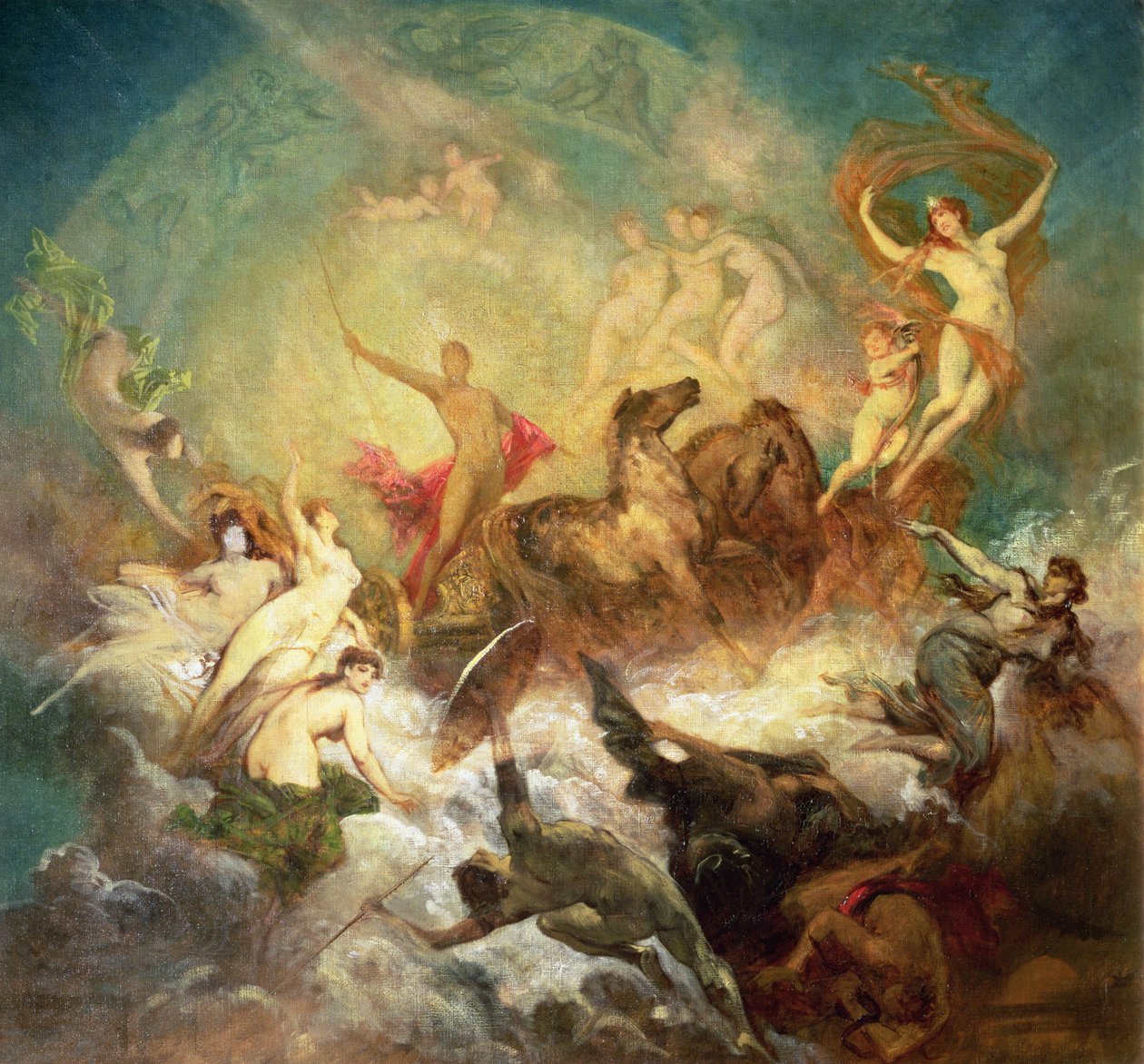 Victoire de la Lumière sur les Ténèbres - Hans Makart