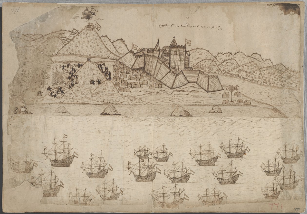 Vue du fort et de la rade d