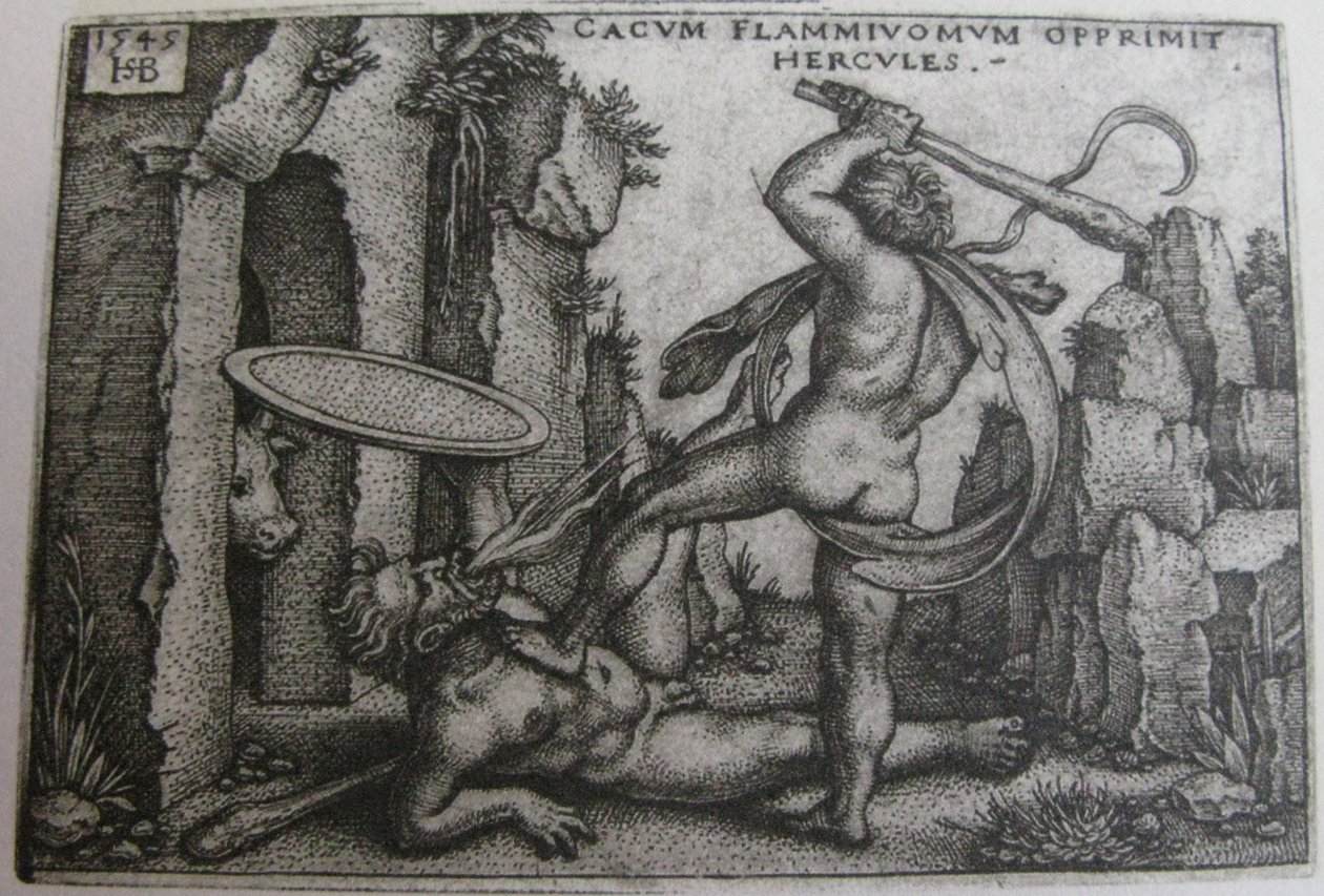 Hercule tuant Cacus - Hans Sebald Beham