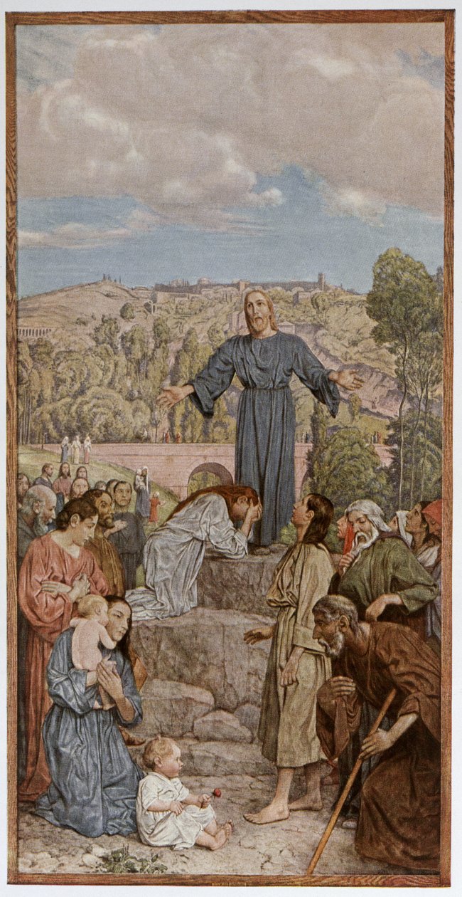 Christ prêchant, illustration de 