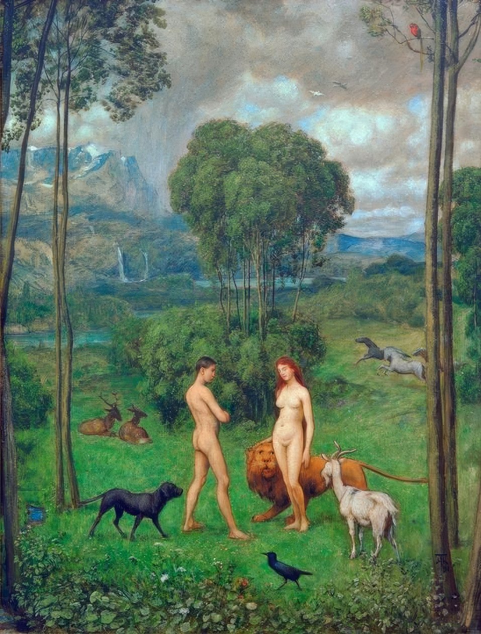 Au paradis - Hans Thoma