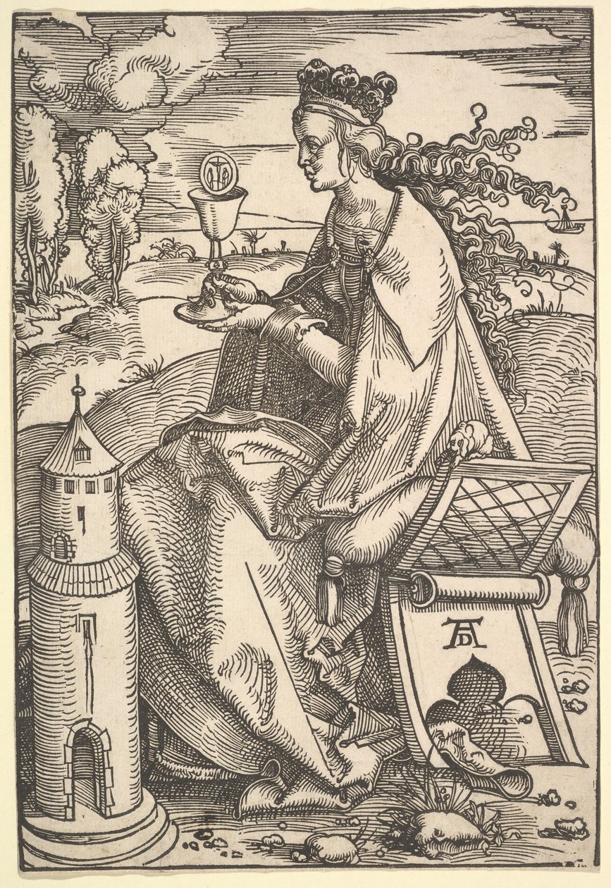 Sainte Barbe, vers 1505 - Hans Baldung