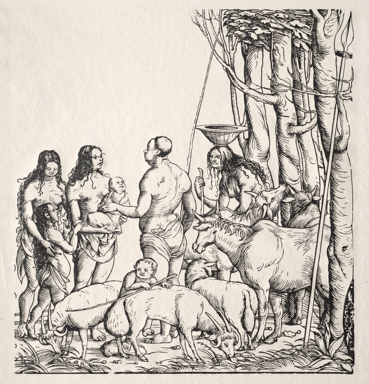 Hottentots avec troupeau - Hans Burgkmair