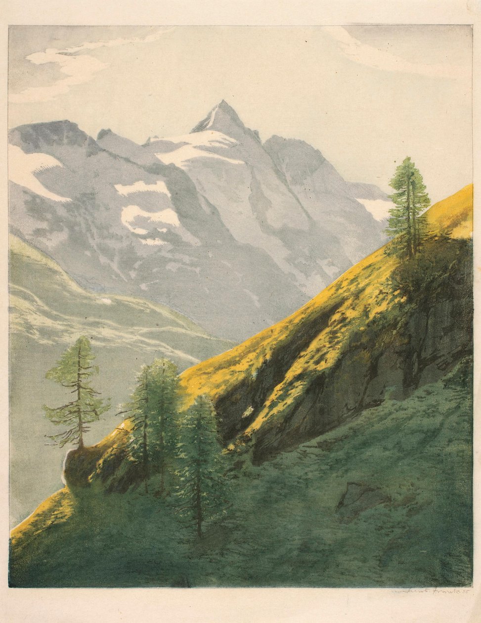 Paysage montagneux - Hans Frank