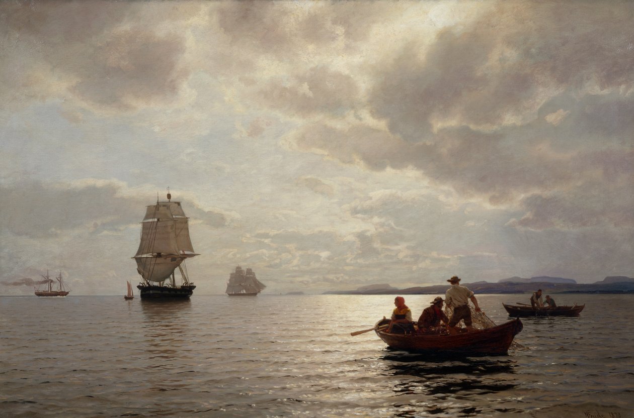 Depuis le fjord d