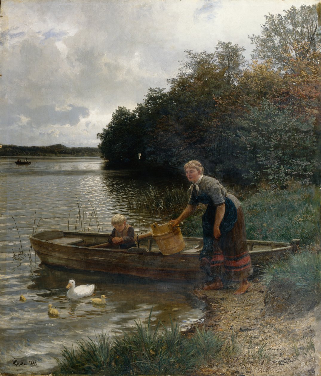 Idylle à Wolgastsee - Hans Gude