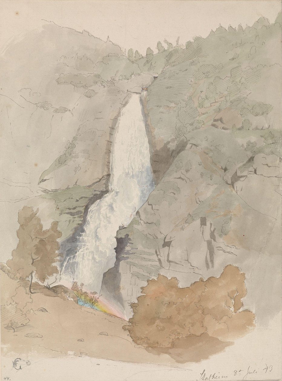 Sivlefoss, Stalheim - Hans Gude