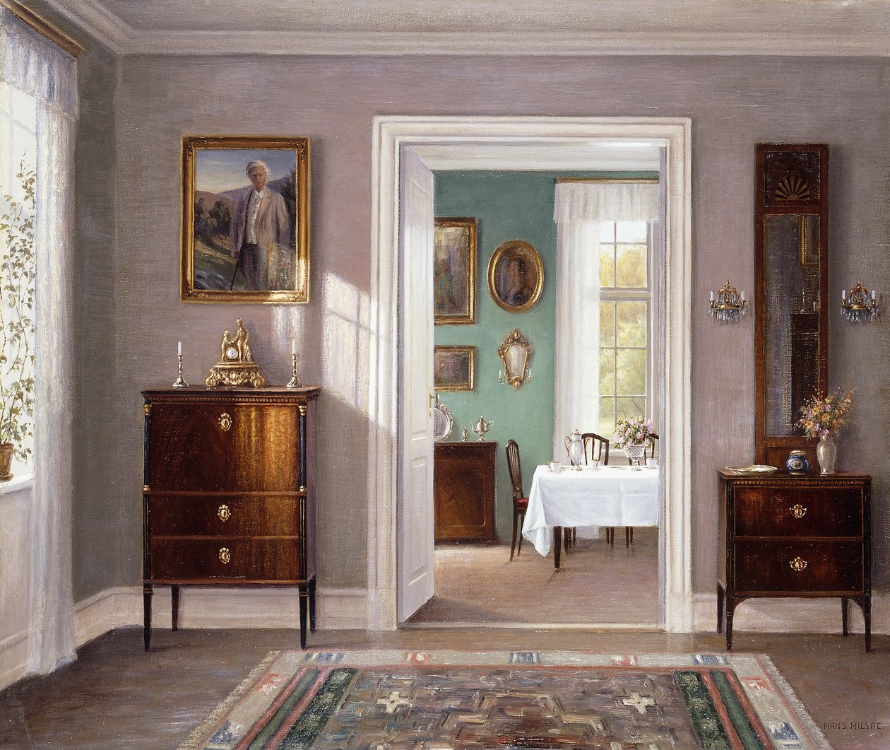 La Salle à manger verte - Hans Hilsoe