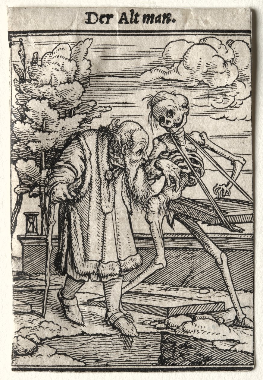 La danse de la mort : Le vieil homme - Hans Holbein