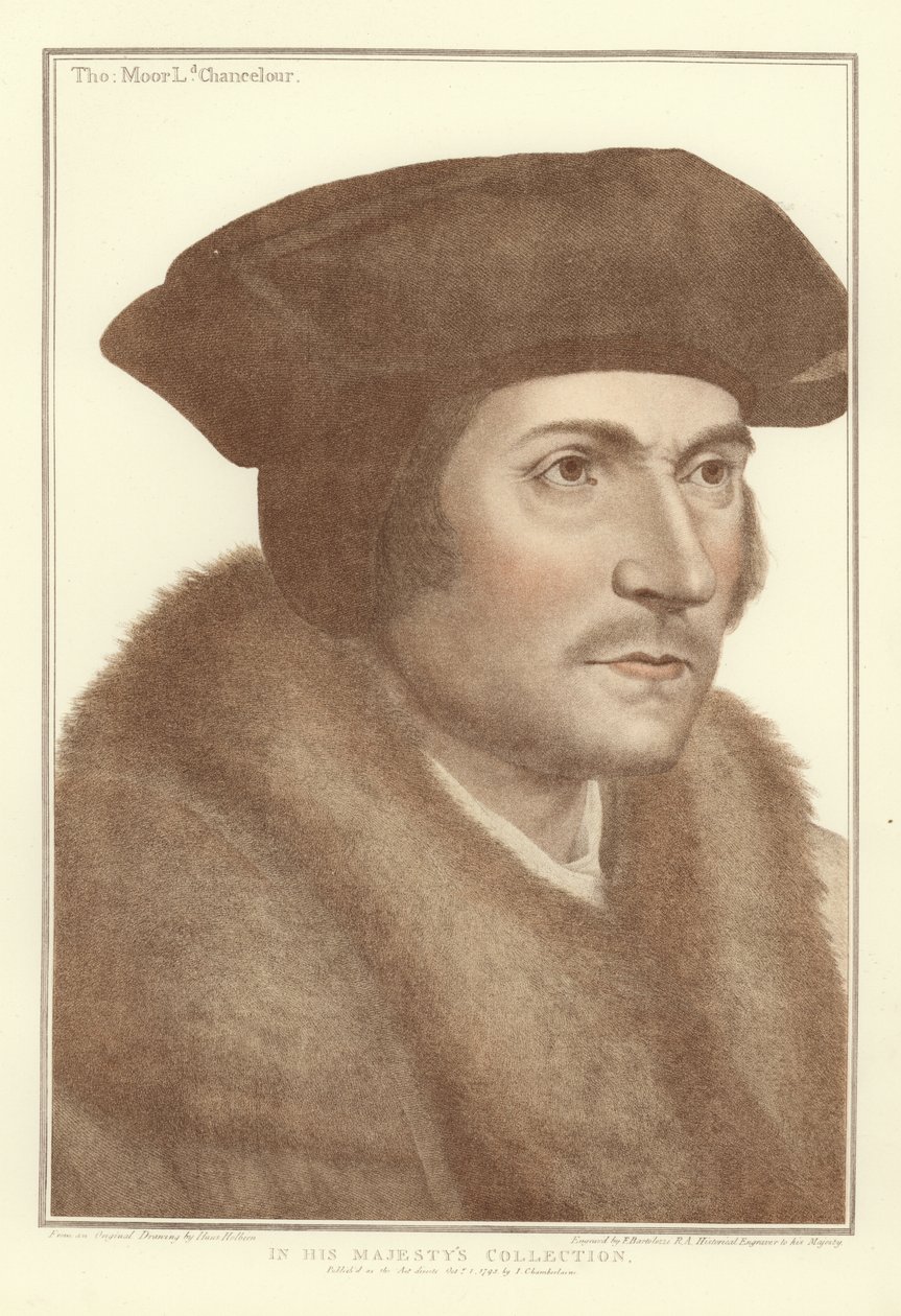 Sir Thomas More (aquatinte) - Hans Holbein der Jüngere