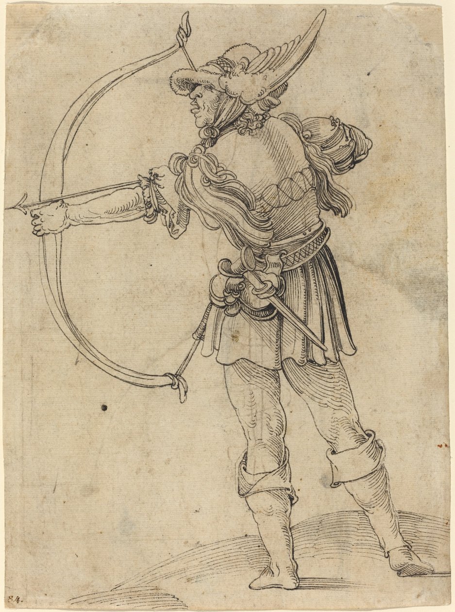 Archer tirant son arc - Hans Leonard Schaufelein