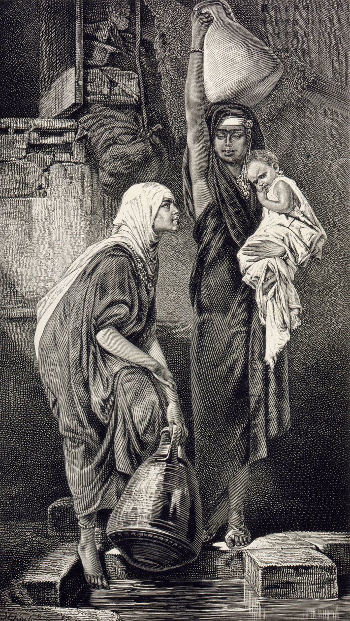 Femmes égyptiennes puisant de l