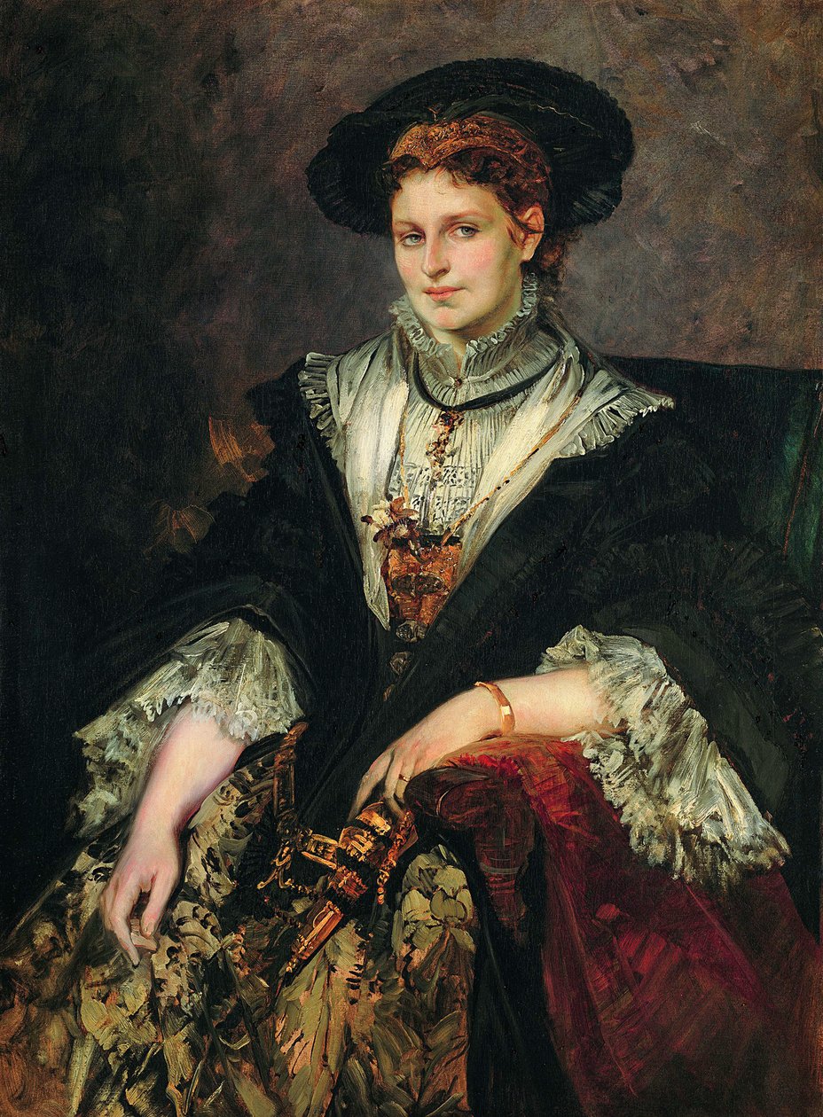 Portrait de Bertha von Piloty, 1872-1873 - Hans Makart