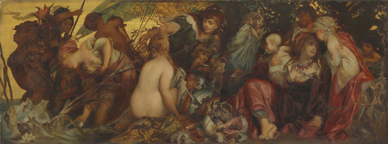 Trésors de la mer, 1865-80 - Hans Makart