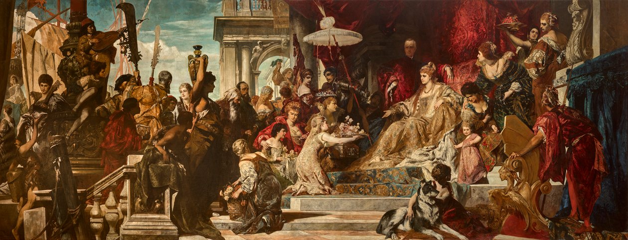 Venise rend hommage à Caterina Cornaro - Hans Makart