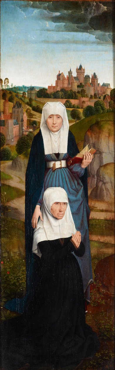 Fondatrice en prière avec des saints - Hans Memling