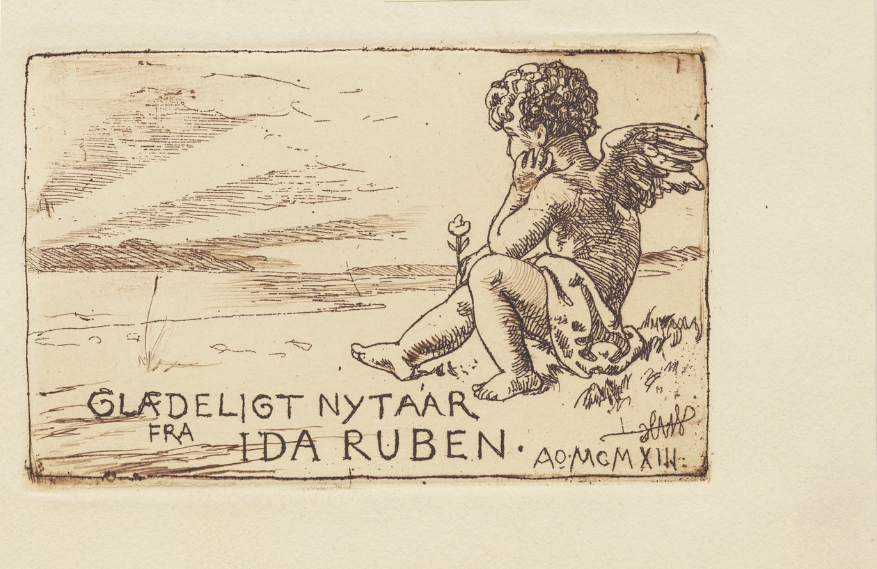 Carte de vœux du Nouvel An - Hans Nikolaj Hansen