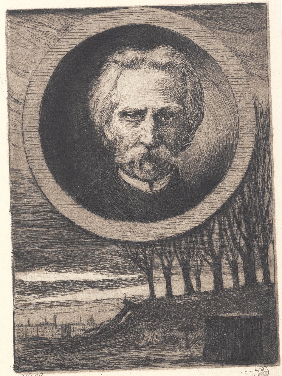 Portrait du poète Kaalund - Hans Nikolaj Hansen