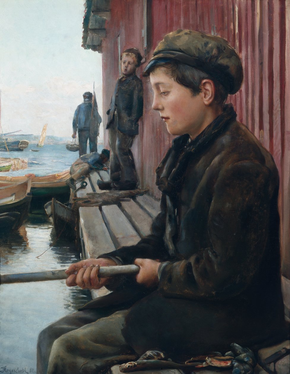 Garçon pêcheur - Hans Olaf Heyerdahl