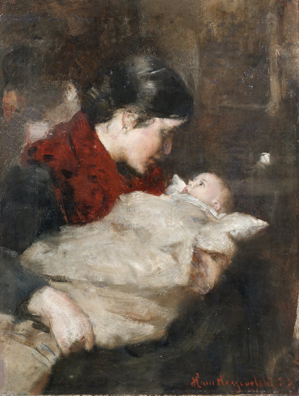 Mère et enfant - Hans Olaf Heyerdahl